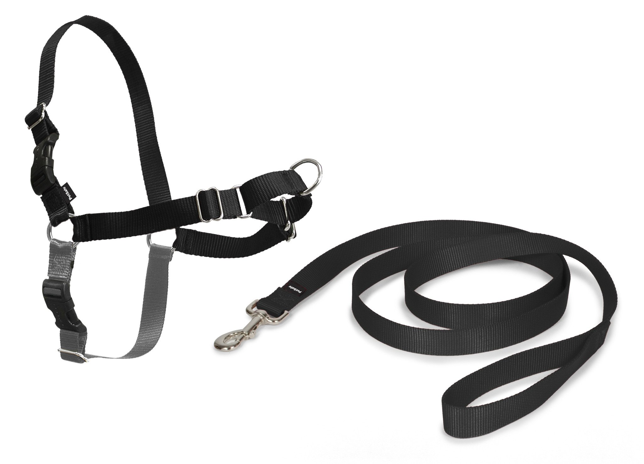 Easy Walk® Anti-Trek Tuigje Zwart Small 38-51 cm – Hondenharnas