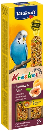 VITAKRAFT Parkiet Kracker Fruit 2-in-1 – 2 stuks met vitamines