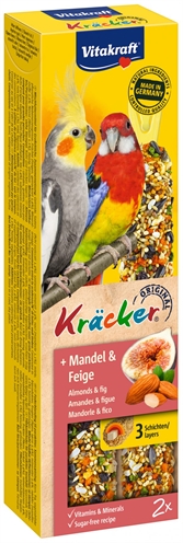 VITAKRAFT Valkparkiet Kracker Fruit 2 in 1 – Met Vitamines en Ophangclip