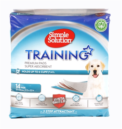 SIMPLE SOLUTION Puppy Trainingspads 54×57 cm – 14 st
