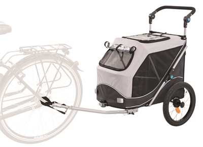 TRIXIE Hondenfietskar Opvouwbaar Grijs 90×63×95 cm – Multifunctioneel