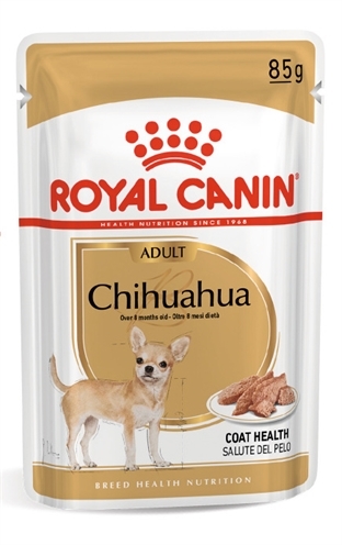 ROYAL CANIN Chihuahua Pouch Natvoeding 12x85 g – Voor gezonde vacht