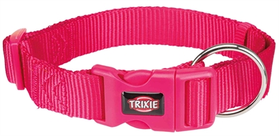 TRIXIE Halsband Premium Fuchsia 40-65×2,5 cm – Nylon Verstelbaar