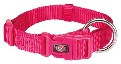 TRIXIE Halsband Hond Fuchsia 30-45×1,5 cm – Premium Nylon