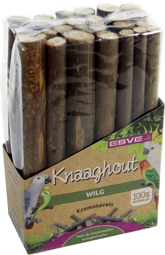 ESVE Knaaghout Vogel Wilg 10 cm – 100% Natuurlijk Sloopspeelgoed