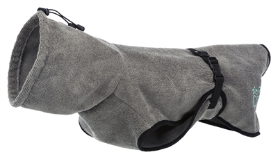 TRIXIE Hondenbadjas Badstof Grijs 30×30 cm – XS