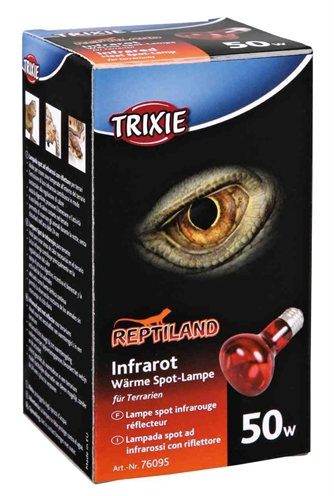 TRIXIE warmtelamp infrarood 50 watt 6,3×6,3×10 cm – voor reptielen