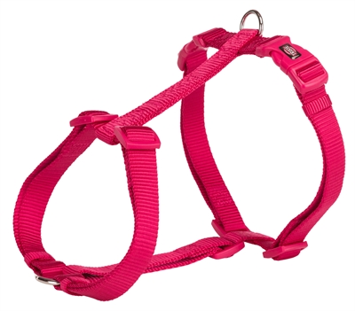 TRIXIE Hondenharnas Premium H-Tuig Fuchsia 30-44×1 cm – Diervriendelijk