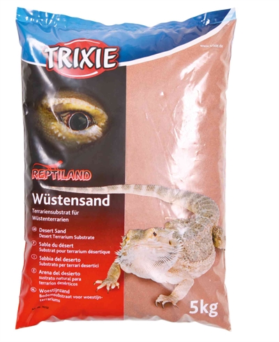 TRIXIE Woestijnzand Reptiland Rood 5 kg – Natuurlijk substraat voor terrarium