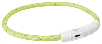 TRIXIE Lichtgevende Halsband Hond Flash 35×0,7 cm – Groen
