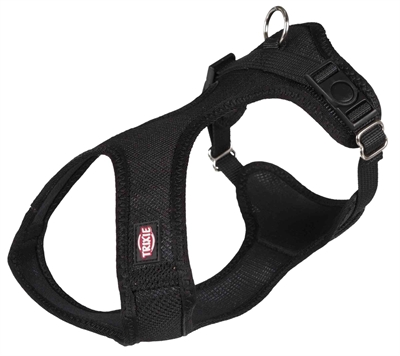 TRIXIE Hondentuig Touring Comfort Soft Zwart 28-40×1,5 cm – XXS-XS