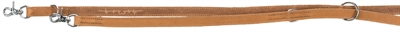 TRIXIE Hondenriem Rustic Heartbeat Vetleer 200×2 cm – Bruin