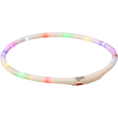 TRIXIE Lichtgevende Halsband Hond USB 70×1 cm – Meerkleurig
