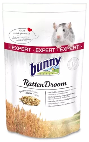 BUNNY NATURE Rattendroom Expert 500 gram – Natuurlijke voeding voor ratten