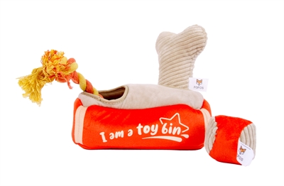 FOFOS honden speelgoed Hide & Seek 21×12×14 cm – met bot, flostouw, bal