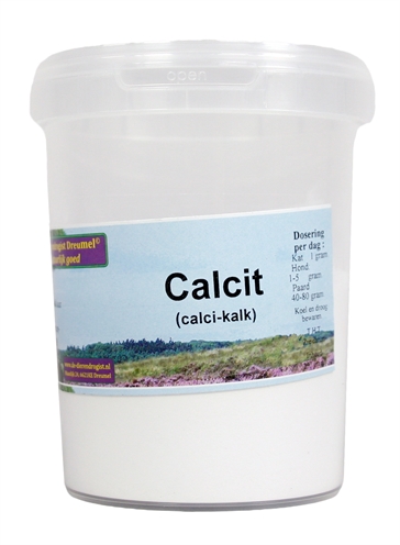 Dierendrogist Calcit Calciumcitraat 250 gr – Voedingssupplement Dieren