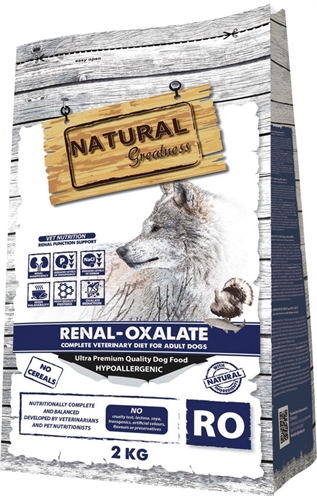Natural Greatness Hondenvoer Renal Oxalate 2 kg – Graanvrij, Hypoallergeen