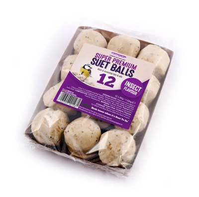 SUET TO GO Vetbollen Met Insecten 12x85 gr – Veilig Natuurlijk
