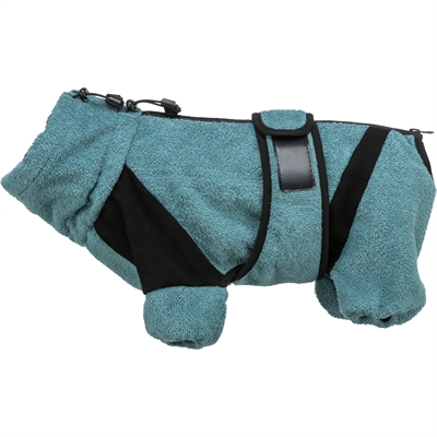 TRIXIE Hondenbadjas Badstof Petrol 30×30 cm – 30 cm