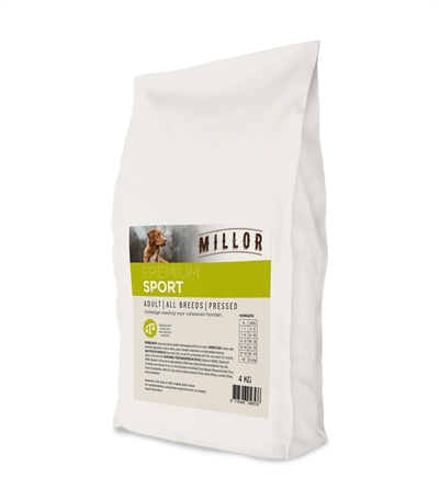 MILLOR Hundefutter PREMIUM PRESSED ADULT SPORT 4 kg - Alleinfuttermittel