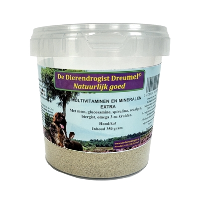 DIERENDROGIST Multivitamine und Mineralien Extra 350 gr - Hunde und Katzen