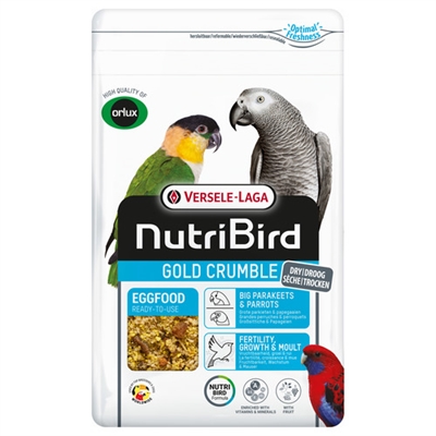 NUTRIBIRD Gold Eivoer Grote Parkieten 800 gr – Crumble met Bessen