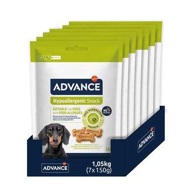 ADVANCE Honden Snack Hypoallergenic 7x150 gr – Zonder Gluten