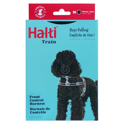 HALTI Harnas Front Control Zwart M/58–86 cm – Neopreen Komfort