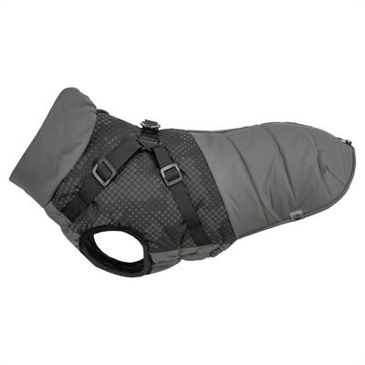 TRIXIE Hondenjas Pontis met tuig Geheel reflecterend - Grijs - 36 cm