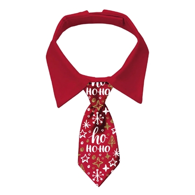 PLENTY GIFTS kattenstropdas Kerst HoHo S 22–30 cm – Rood