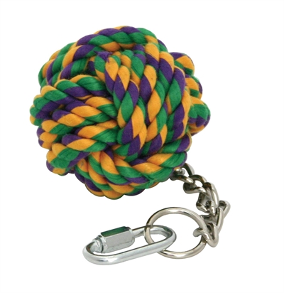 HAPPY PET Touwbal Aan Ketting Vogel 23×6,5×6,5 cm – Kleurrijk Speelgoed
