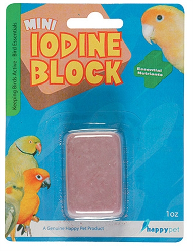 HAPPY PET Iodine Pikblok 4×3×2 cm – Voor Vogels met Essentiële Voedingsstoffen