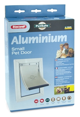PETSAFE Hondenluik Aluminium Wit 29,9×20,2 cm – Tot 7 kg